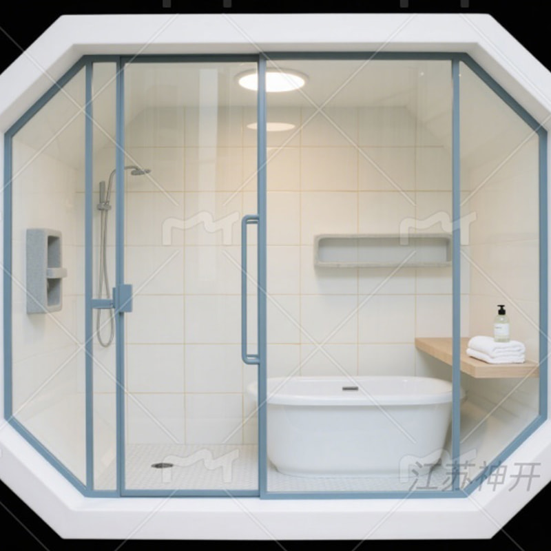 Marine shower type sanitary unit Marine shower type sanitary unit